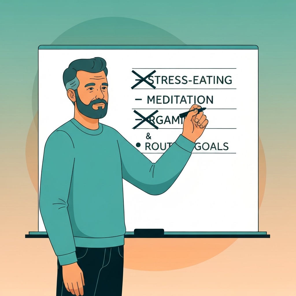 Person crossing out a bad habit on a whiteboard and writing a new healthy routine — science-backed guide to breaking bad habits permanently