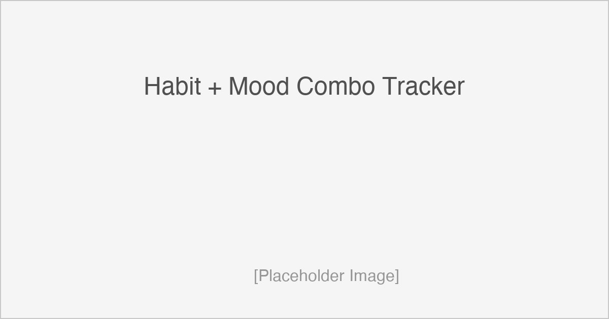 Habit tracker with mood row showing emoji faces